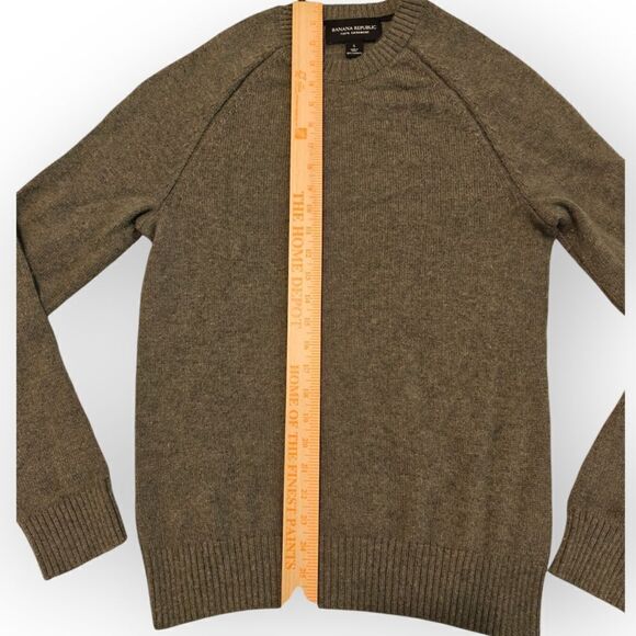 Banana Republic 100% Cashmere green crew neck sweater size S - Picture 5 of 5